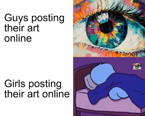 Girls Posting Their Art Online