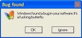 Windows Finds a Butterfly Bug
