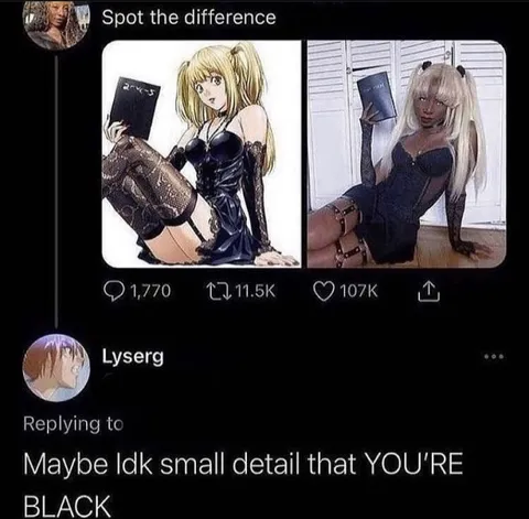 Spot the Difference Black Joke