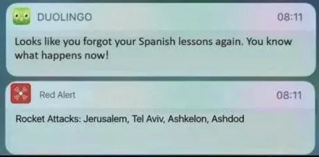 Duolingo Rocket Attack Reminder