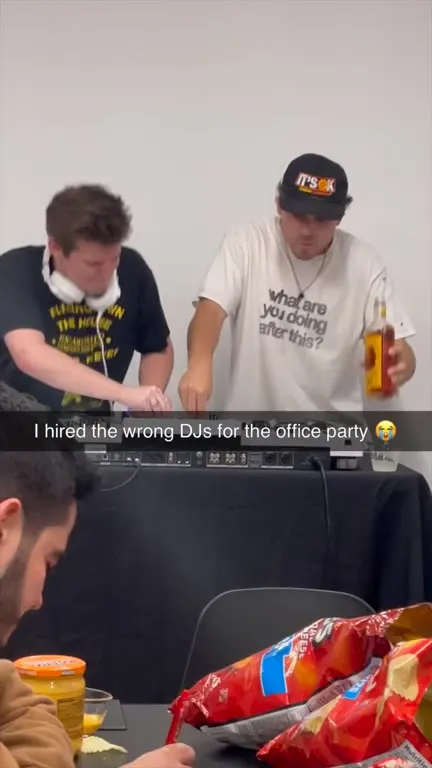 Wrong DJs at the Office Party