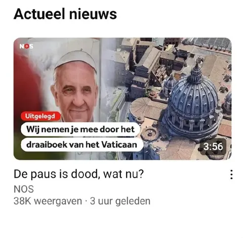 De paus is dood, wat nu?