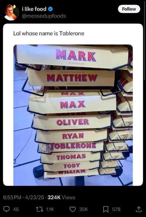Toblerone Has a Name Problem