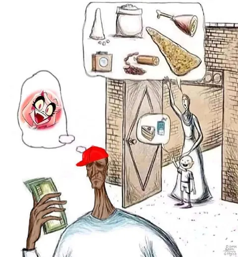 Мужчина думает о странной покупке