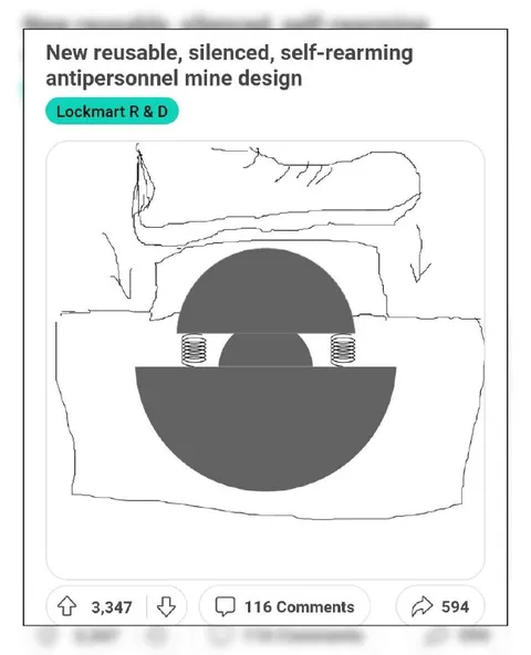 Reusable Self-Rearming Mine Design