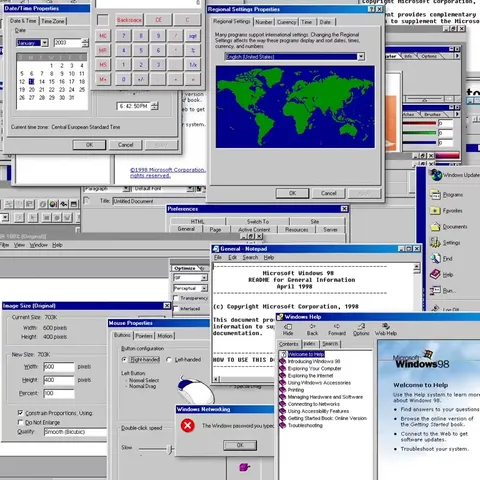Windows 98 Window Overload