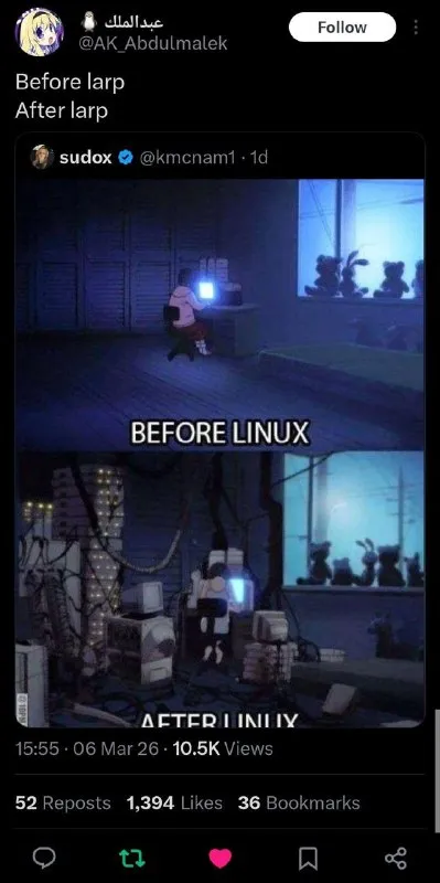 Before and After Linux