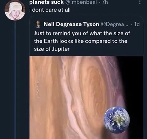 Earth Compared to Jupiter