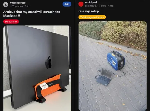 Anxious MacBook Stand Setup