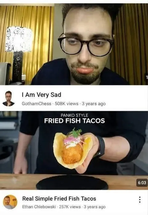 I Am Very Sad Fried Fish Tacos