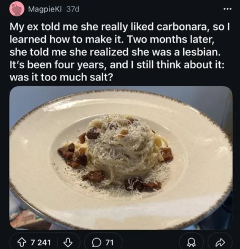 Too Much Salt Carbonara