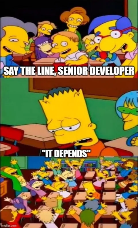 Bart Simpson Says It Depends