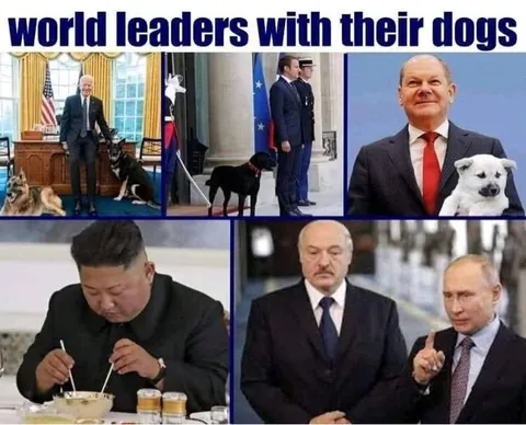 World Leaders With Their Dogs