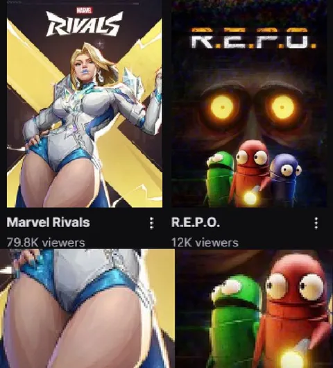 Marvel Rivals vs R.E.P.O. Views