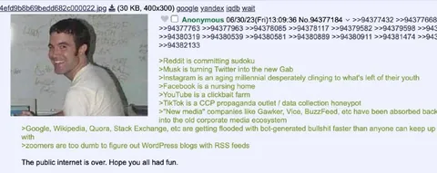 The Public Internet Is Over