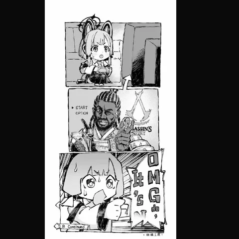 Anime Characters Playing Assassin’s Creed