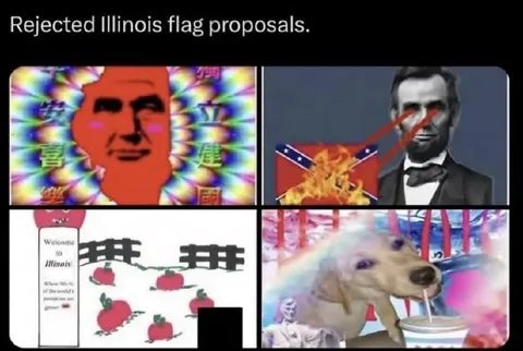 Rejected Illinois Flag Proposals
