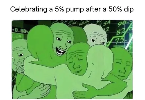 Celebrating a Tiny Crypto Pump