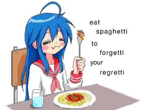Eat Spaghetti to Forgetti Your Regretti