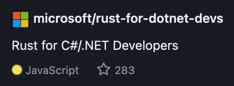 Rust for .NET Developers Is JavaScript