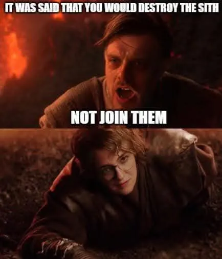 Destroy the Sith, Not Join Them
