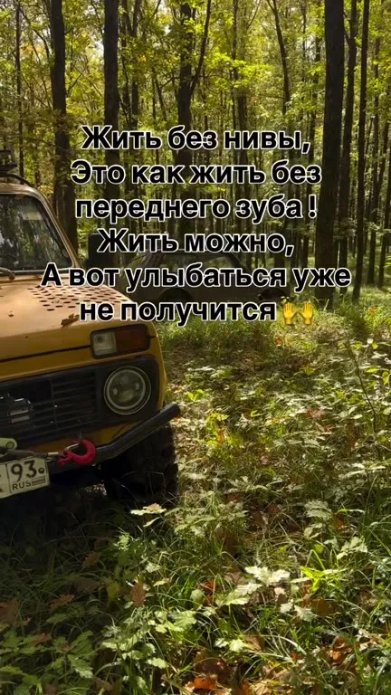 Жить без Нивы невозможно