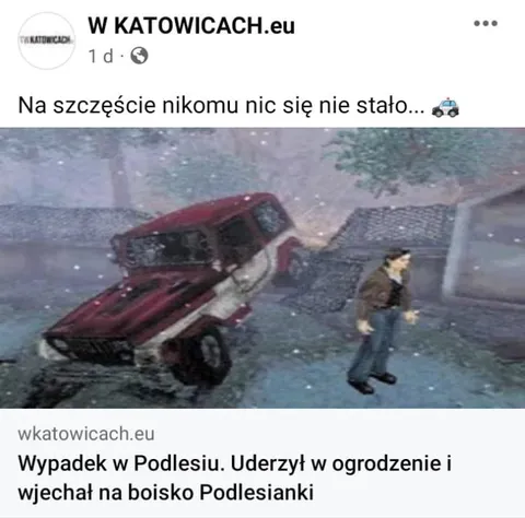 Na szczęście nikomu nic się nie stało