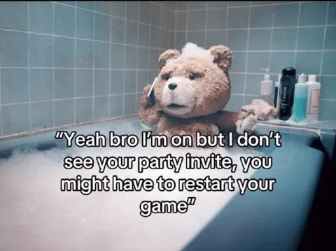 Party Invite Not Showing