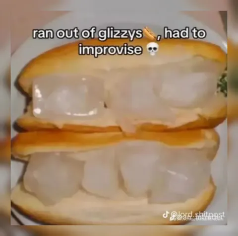 Improvised Glizzy Sandwich