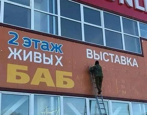 Выставка живых баб