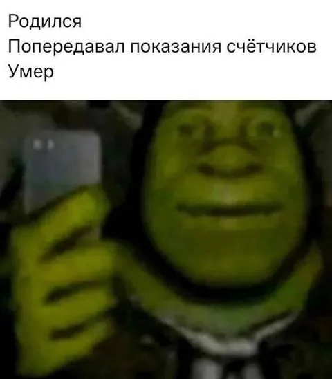 Шрек передал показания счётчиков