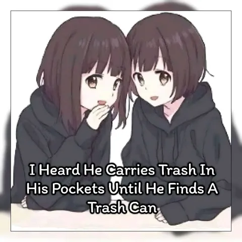 Carries Trash Until a Trash Can