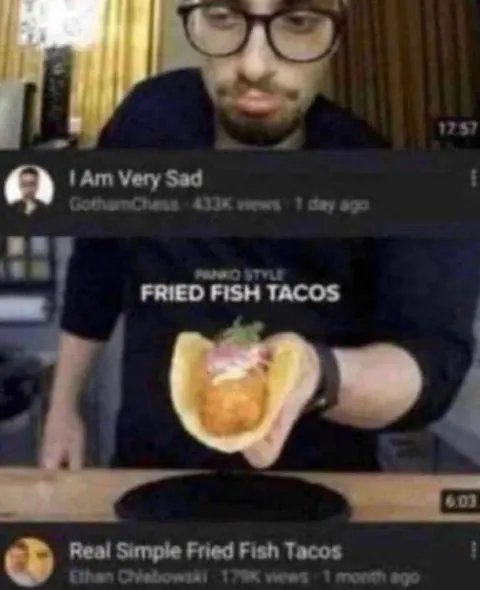 GothamChess Fried Fish Tacos