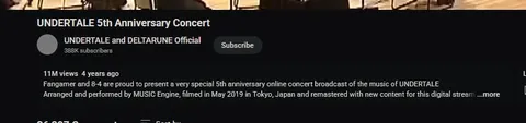 Undertale Anniversary Concert Screenshot
