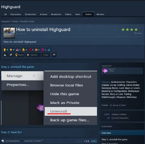 How to Uninstall Highguard