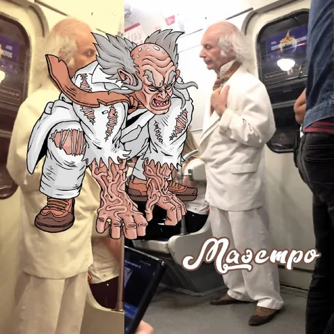 Мастер в вагоне метро