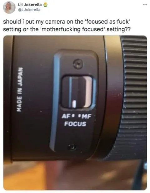 Focused as Fuck Camera Setting