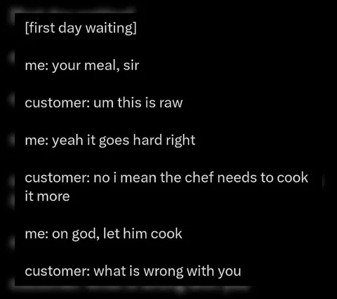 Let Him Cook Raw Steak