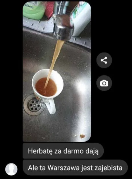 Herbata z kranu w Warszawie