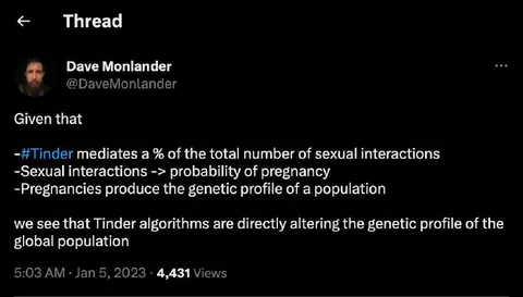 Tinder Alters the Gene Pool