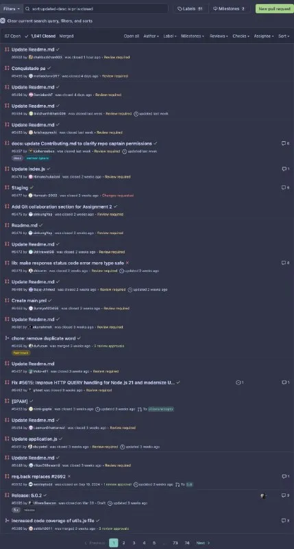 Express Pull Request Chaos