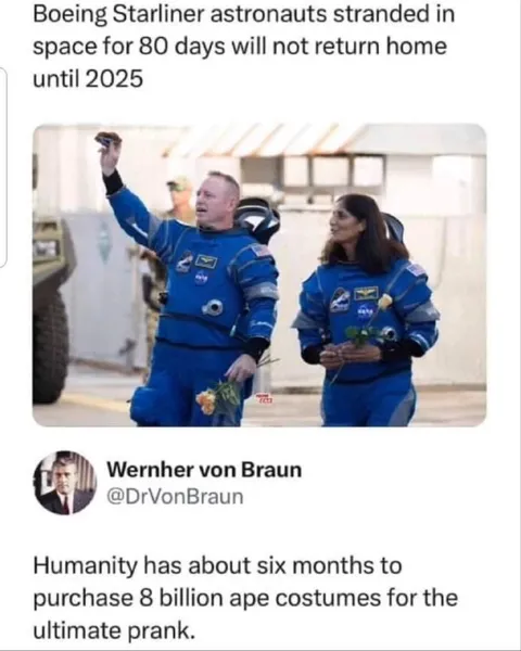 Astronauts Buy Ape Costumes