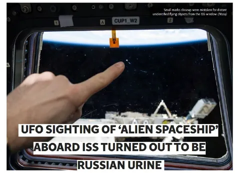 UFOs Turned Out to Be Russian Urine