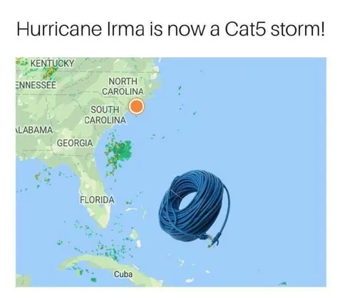 Hurricane Irma Cat5 Cable