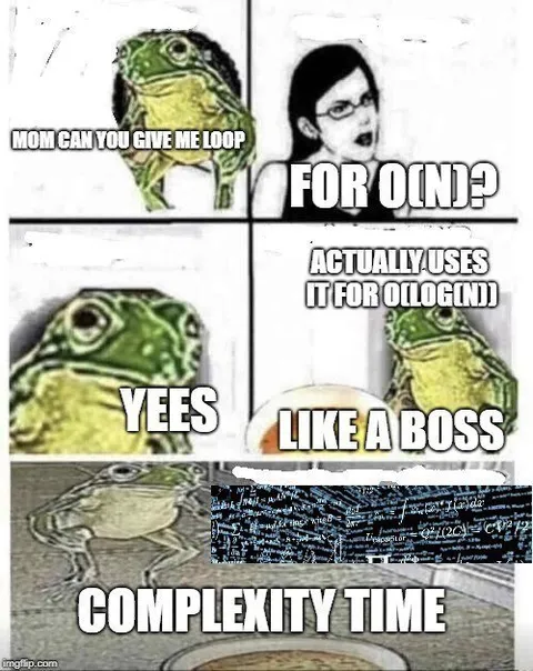 Complexity Time Frog Meme