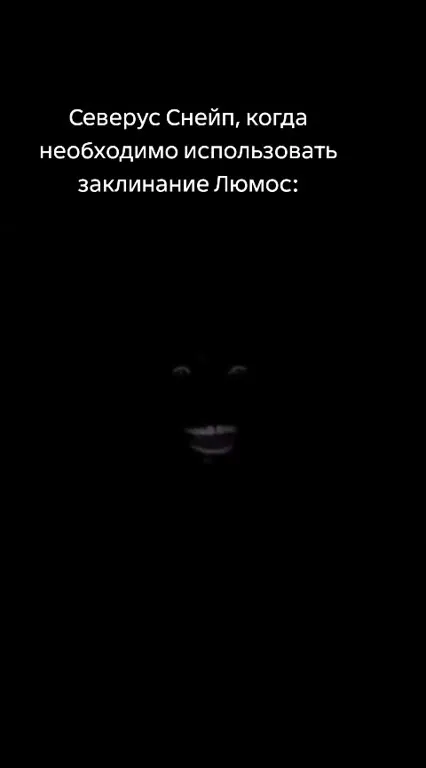 Снейп пытается сказать Люмос