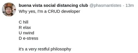 CRUD Developer Restful Philosophy