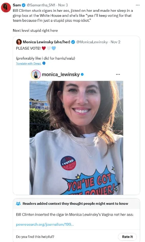 Monica Lewinsky Please Vote