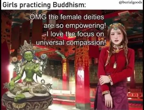 Girls and Boys Practicing Buddhism