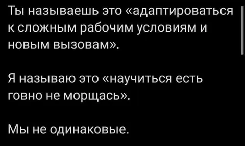 Адаптация к рабочим условиям